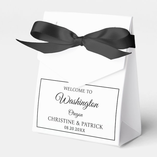 Ballotins Mariage classique Bienvenue Cadeaux de mariage per (Verso)
