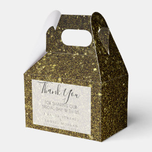 Ballotins Mariage d'âge noir et or