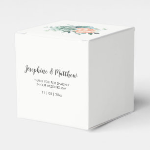 Ballotins Mariage d'aquarelle florale de la pivoine