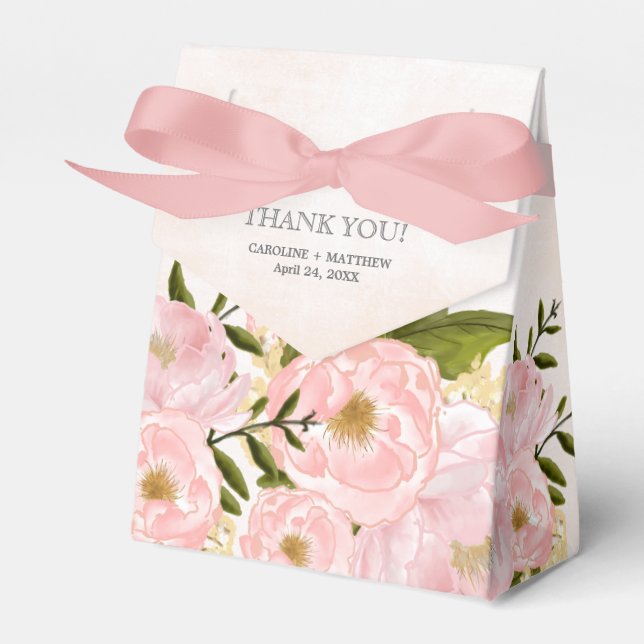 Ballotins Mariage d'aquarelle rose pâle (Verso)