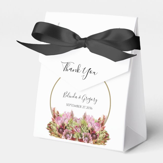Ballotins Mariage de bouquet de fleurs sauvages rustiques (Verso)