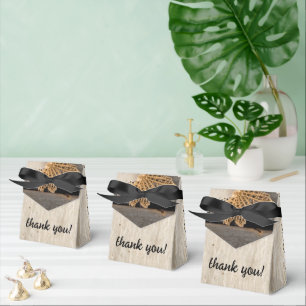 Ballotins Mariage de charme rustique Burlap & Lace Barn Wood