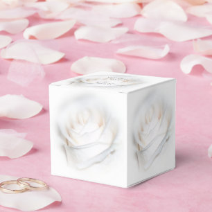 Ballotins Mariage de design Rose blanche