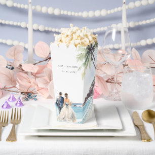 Ballotins Mariage de destination minimaliste sur la plage en