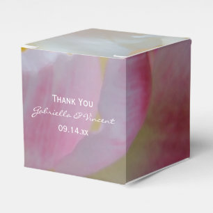 Ballotins Mariage de fleurs de tulipe rose et blanc