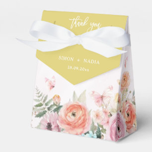Ballotins Mariage de jardin papillon ranunculus aux agrumes