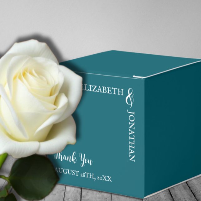 Ballotins Mariage de typographie moderne Turquoise foncé (Créateur téléchargé)