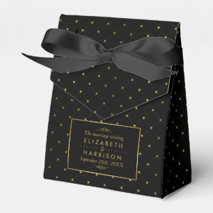 Ballotins Mariage d'effet Black & Gold moderne