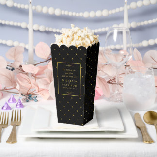Ballotins Mariage d'effet Black & Gold moderne
