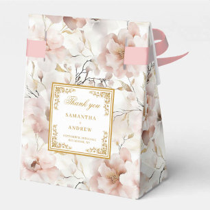Ballotins Mariage élégant Dusty Rose Gold Merci Ballotin