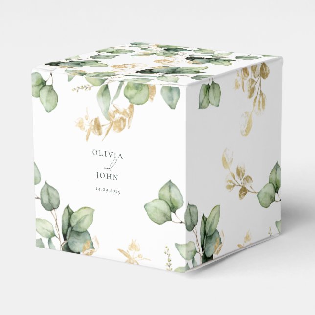 Ballotins Mariage Élégant Eucalyptus (Verso)