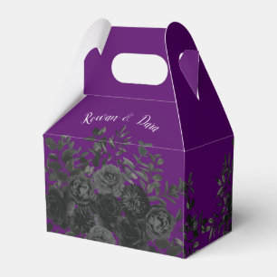 Ballotins Mariage élégant violet et Rose noir