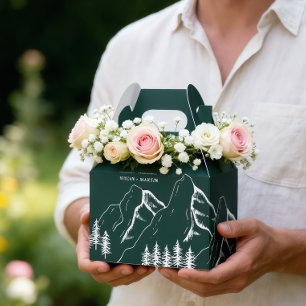 Ballotins Mariage extérieur de pin de montagne