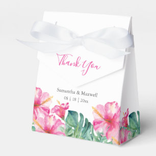 Ballotins Mariage Faveur Boîtes Aquarelle Florales Palm Feui