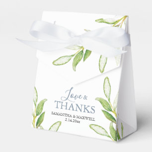 Ballotins Mariage Favor Boxes Aquarelle Verdure