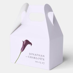 Ballotins Mariage Fleur Élégante de Lys de Calla Violet