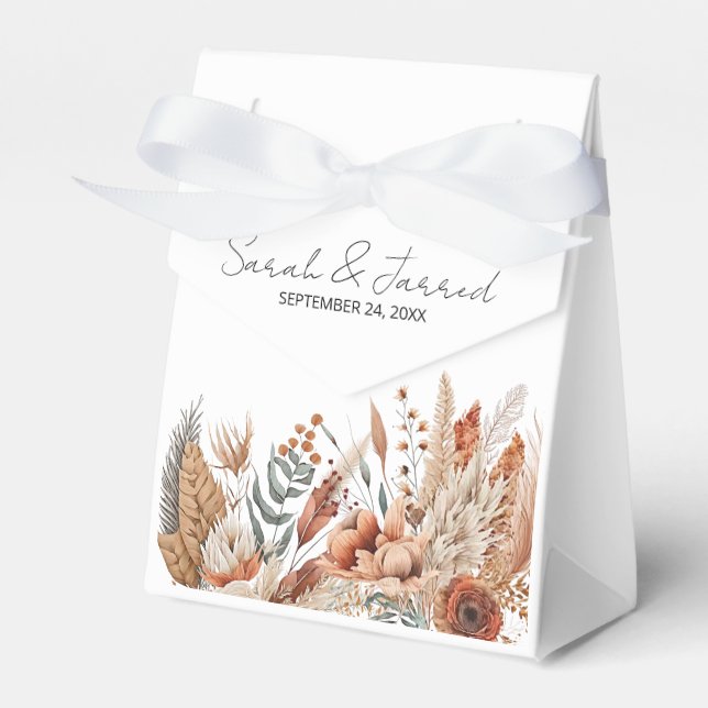 Ballotins Mariage Fleurs de Terre cuite à l'aquarelle (Verso)