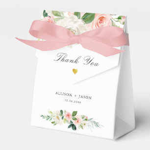 Ballotins mariage floral à aquarelle rose