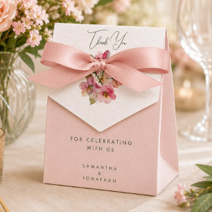 Ballotins mariage floral aquarelle élégant