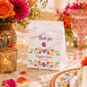 Ballotins Mariage Floral Fête Mexicaine Coloré