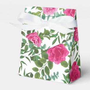 Ballotins Mariage floral rose vif