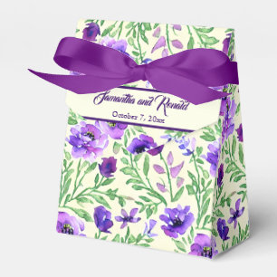 Ballotins Mariage Floral Violet et Vert