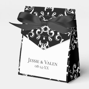 Ballotins Mariage gothique noir et blanc