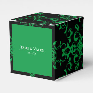 Ballotins Mariage gothique noir vert