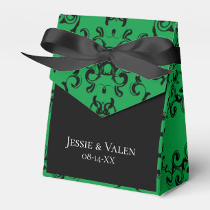 Ballotins Mariage gothique vert et noir