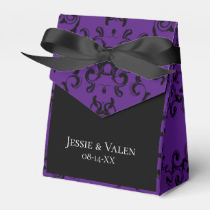 Ballotins Mariage gothique violet et noir