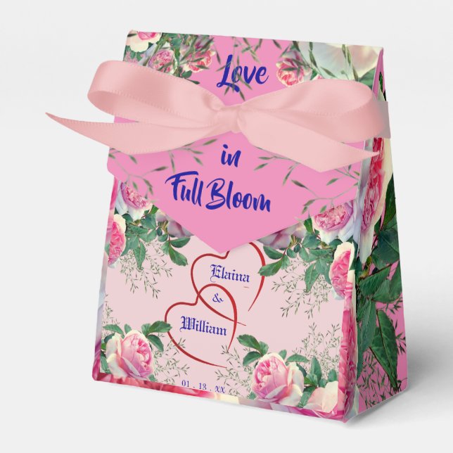 Ballotins Mariage Jour fleurissant amour (Verso)