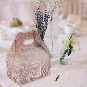 Ballotins Mariage Merci RoseGold élégant