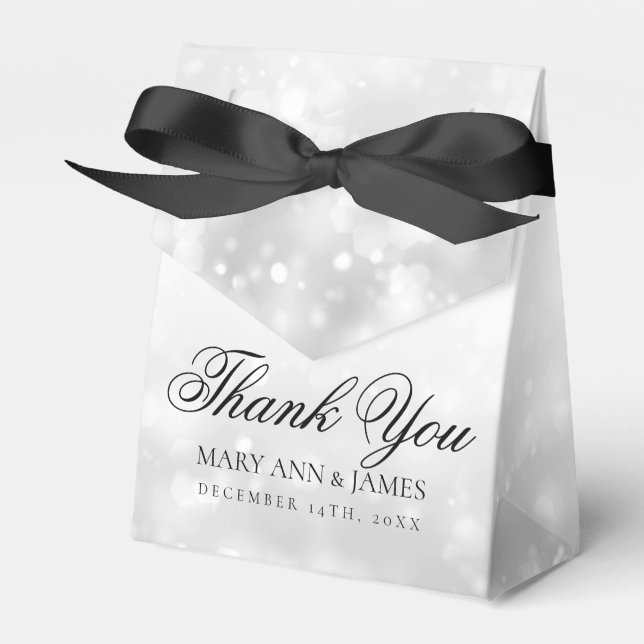Ballotins Mariage Merci Silver Lumières Shimmer (Verso)