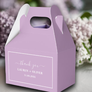 Ballotins Mariage minimaliste Merci   Lilac Purple