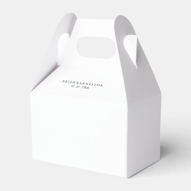 Ballotins Mariage minimaliste simple (Verso)