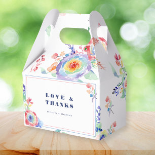 Ballotins Mariage moderne Rainbow Floral LGBTQ