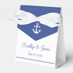 Ballotins Mariage Nautique Blanc Favoriser Les Boîtes Avec A