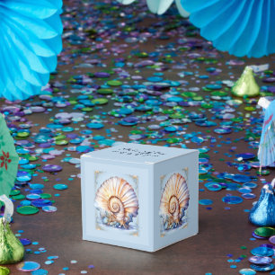 Ballotins Mariage nautique de luxe sur la plage de coquillag