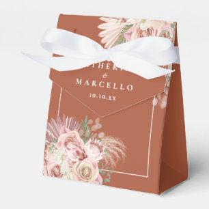 Ballotins Mariage Pampas Grass Boho Terracotta