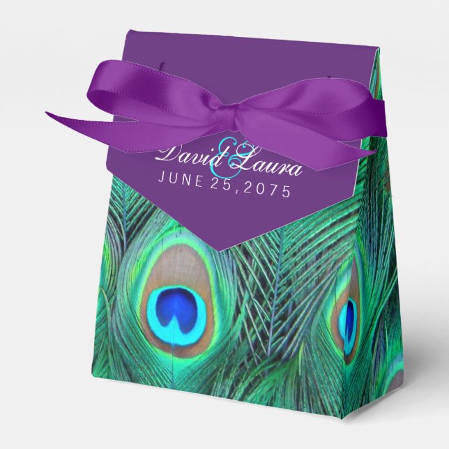 Ballotins Mariage Peacock Plum Purple (Verso)