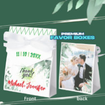 Mariage photo personnalisé minimaliste de verdure