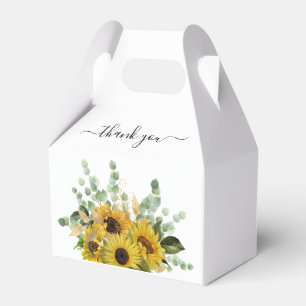 Ballotins Mariage Remerciements Tournesols Floraux Élégants