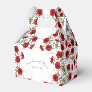 Ballotins Mariage Romantique Rose Rouge