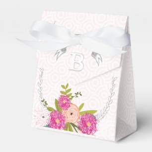 Ballotins Mariage rose Favor Box Vos Photos Monogrammes Noms