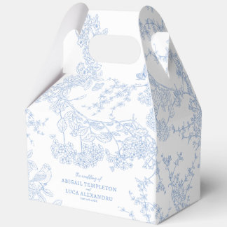 Ballotins Mariage toile de Jouy chinoiserie bleue