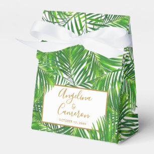 Ballotins Mariage Tropical Palm Leaf Personnalisé