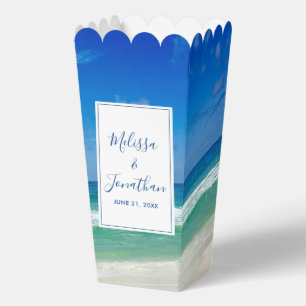 Ballotins Mariage Tropical sur la Plage Ocean Vagues Popcorn