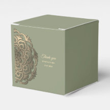 Mariage Vert Sauge et Or avec une Élégante Terre F