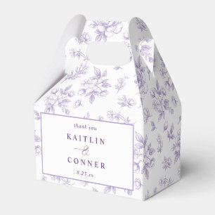 Ballotins Mariage Vintage Fleurs de France Lavande Violet