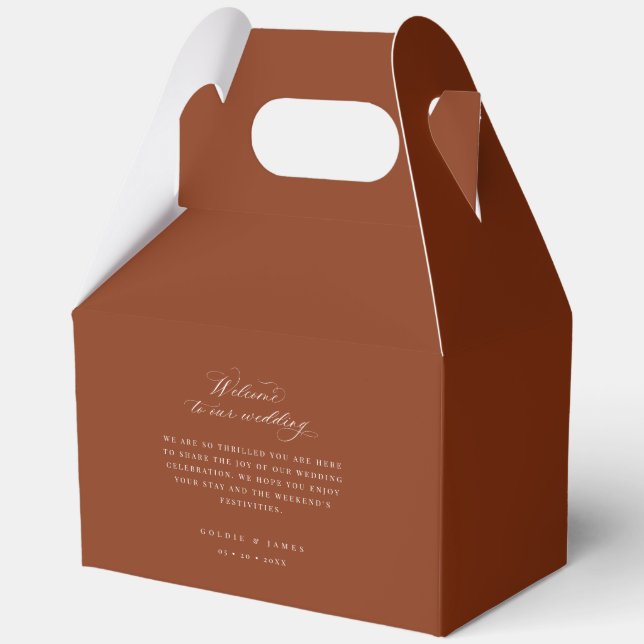 Ballotins Mariage Welcome Weekend Hotel Travel Box Cadeau (Recto)